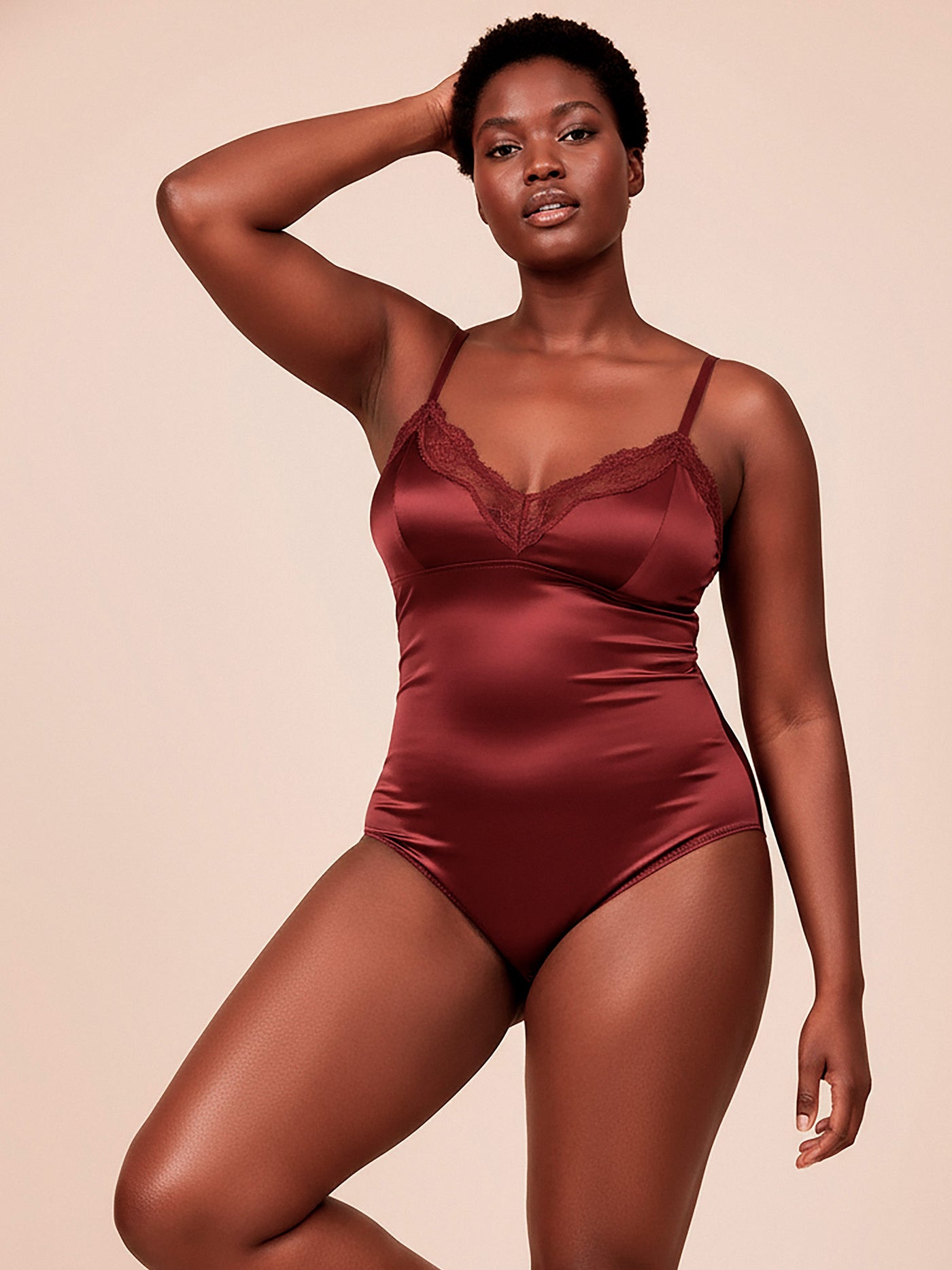 FORHÅNDSBESTILL ERICA BODYSTOCKING RØD