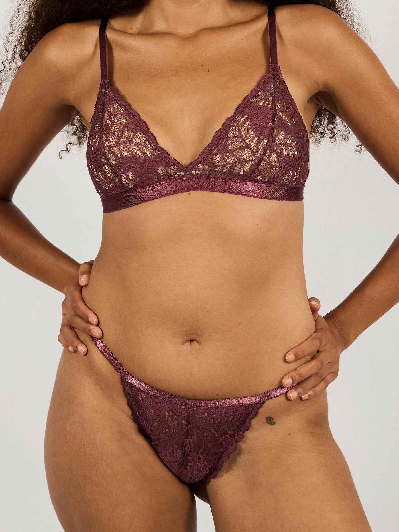 GINA BRA BURGUNDY