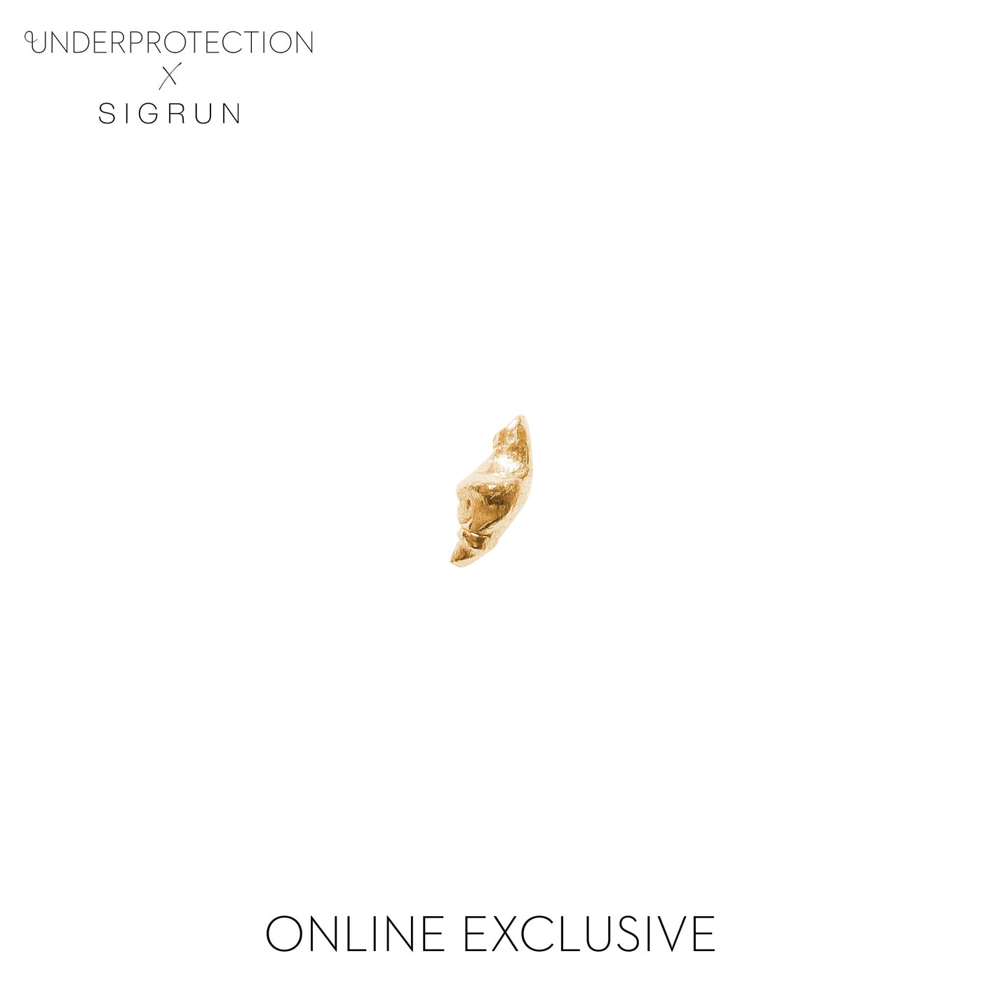 BORN BY THE SEA STUDS GOLD PLATED