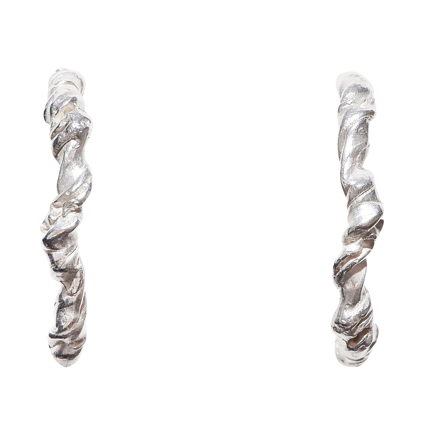 BORN BY THE SEA BIG HOOPS SILVER